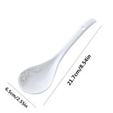 Ceramic Cooking Spoon Set for Home Kitchen Use