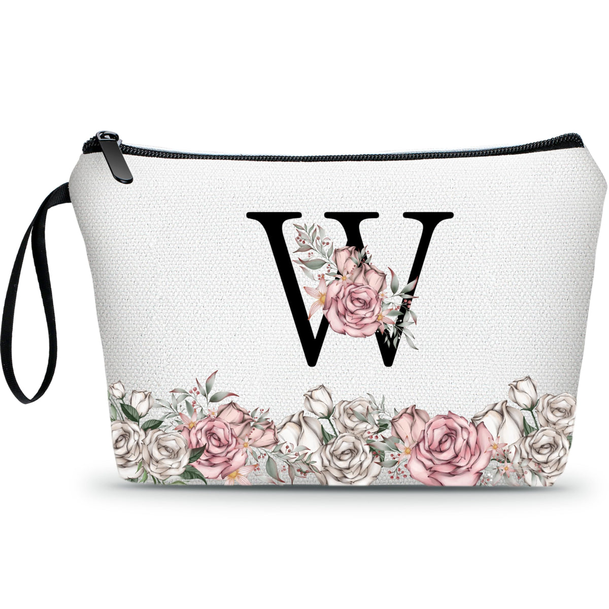 ARIOSEY Birthday Presents for WomenMakeup Bag for TravelBride To Be GiftsGift for Friend WomanMonogram Makeup BagMothers Day GiftsMothers Day Gifts(Letter W)