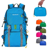 WEREWOLVES Lightweight Waterproof Foldable Small Backpack - Water Resistant Hiking Daypack for Outdoor Camping Travel (20L Light Blue)