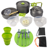 Portable Aluminum Camping Kettle Cooking Set