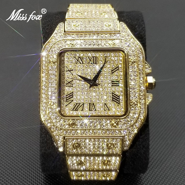 Square Full Crystal Watch - Atlantic Shopping Mall