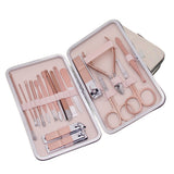 18-Piece Stainless Steel Nail Care Tool Set with Scissors