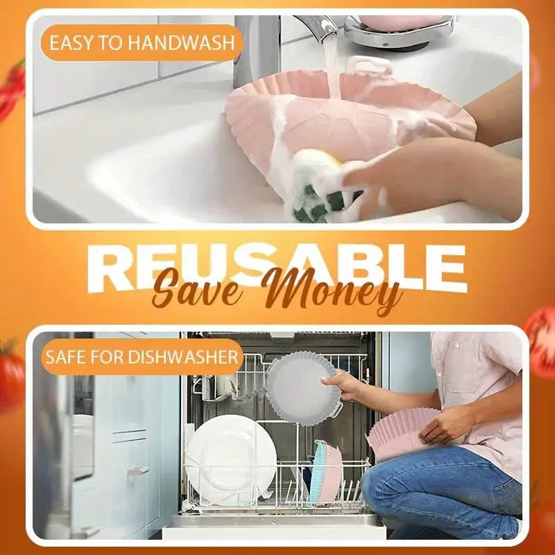 Air Fryer Accessories: Silicone Liner & Baking Tray