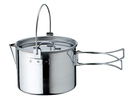 Snow Peak Kettle No. 1 - Stainless Steel Kettle for Outdoor Cooking - Durable Camping Kettle for Camping & Hiking