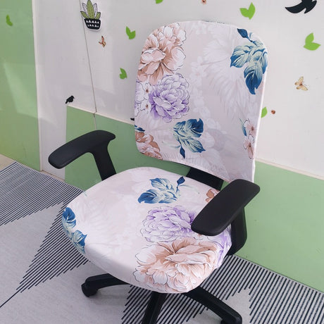 Simple Stretchable Office Chair Cover Set