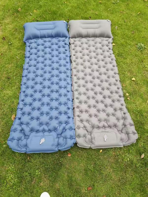 Outdoor Camping Inflatable Mattress with Strap Design