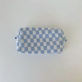 Lattice Cosmetic Bag - Knitted Fabric Makeup Organizer