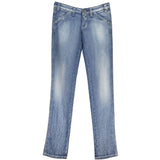 RE-START Azzurro Cotton Women Jeans