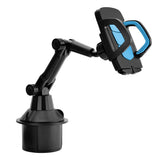 Bittwee Car Cup Holder Phone Mount Automotive 360° Rotatable Adjustable Gooseneck Height Cell Phone Cradle Mount with Extendable Cup Base Holder Universal for All Vehicles and Smartphones