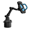 Bittwee Car Cup Holder Phone Mount Automotive 360° Rotatable Adjustable Gooseneck Height Cell Phone Cradle Mount with Extendable Cup Base Holder Universal for All Vehicles and Smartphones