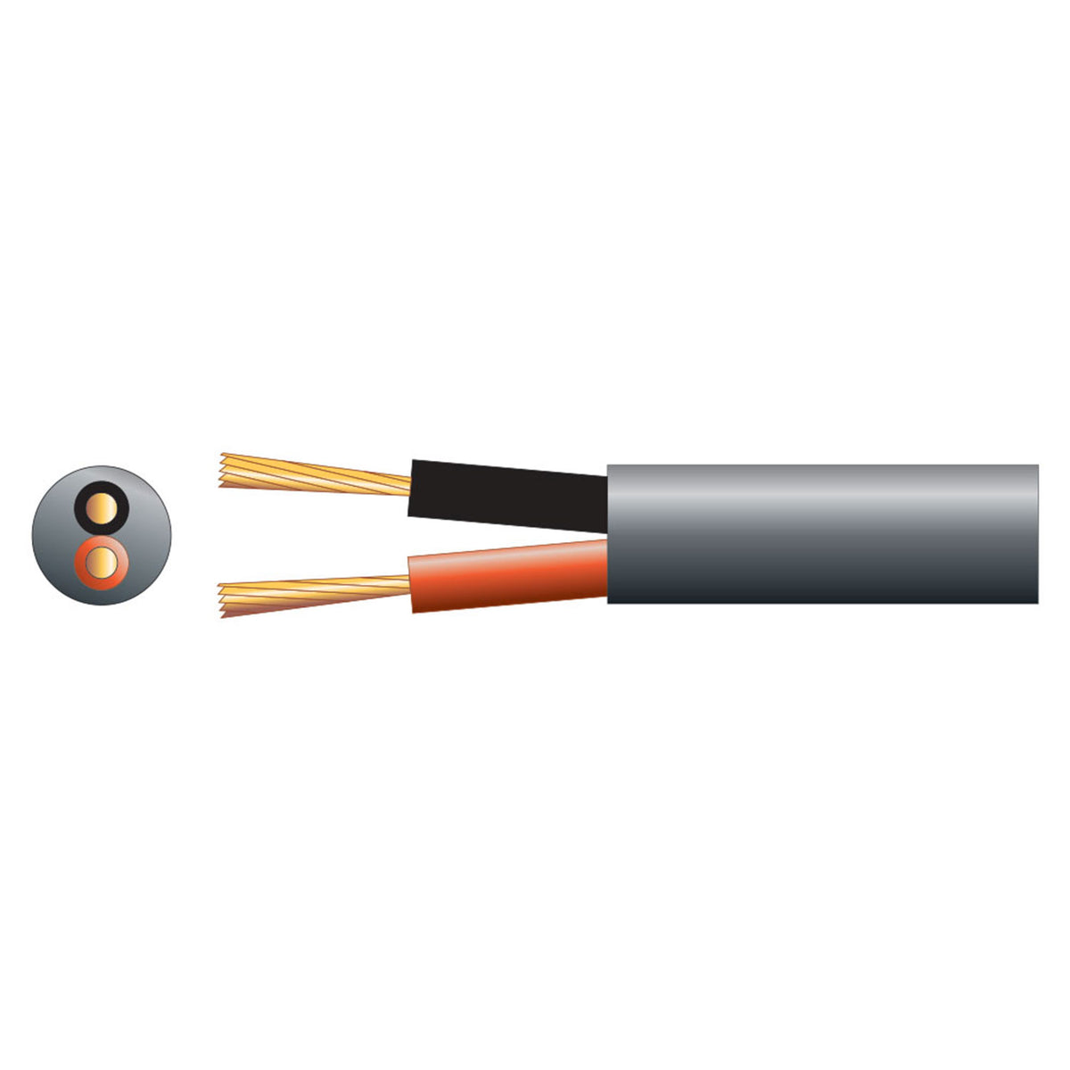 Mercury Speaker Cable 2.0mm Double Insulation 100m 801.879UK