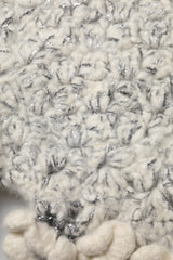 Dolce & Gabbana Metallic Bouclé Knit Cashmere Ruffled Shorts