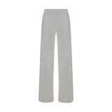 Avenue Montaigne White Rayon Casual Pants