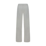 Avenue Montaigne White Rayon Casual Pants