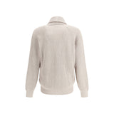 Brunello Cucinelli Beige Cotton Cardigan