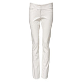 Dolce & Gabbana White Polyurethane High Waist Tapered Pants