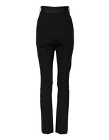 Dolce & Gabbana Black Wool High Waist Skinny Pants