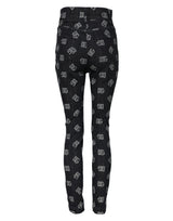 Dolce & Gabbana Black DG Logo High Waist Skinny Denim Jeans