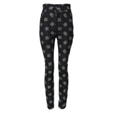 Dolce & Gabbana Black DG Logo High Waist Skinny Denim Jeans