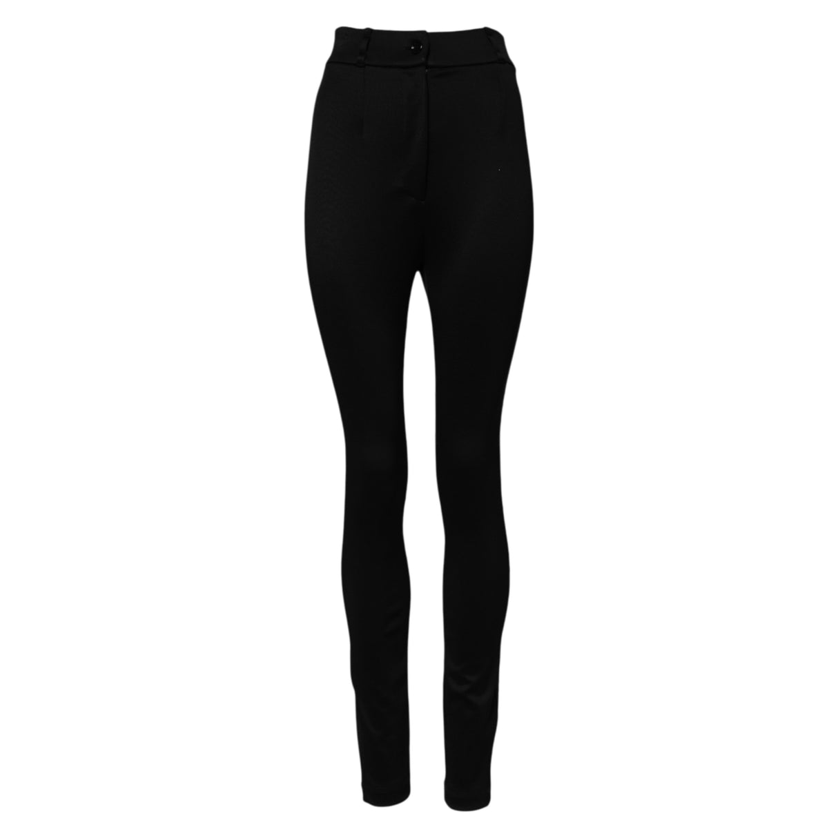 Dolce & Gabbana Black Nylon High Waist Skinny Leggings Pants