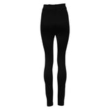 Dolce & Gabbana Black Nylon High Waist Skinny Leggings Pants