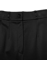 Dolce & Gabbana Black Nylon High Waist Skinny Leggings Pants