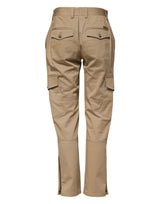Dolce & Gabbana Beige Mid Waist Cargo Tapered Pants
