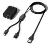 2 in 1 Garmin Watch Charger Cable with USB Wall Charger Plug Compatible with Garmin Fenix 5/5S/5X/6/6S/6X/7/7S/7X Garmin Venu 3/3S/2/2 Plus/2S/Sq 2/Sq Vivoactive 5/4/4S Instinct Forerunner(3.3ft)