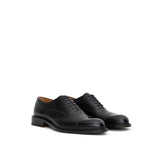 Dior Black Leather Oxfords And Derbies