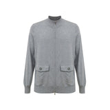 Gran Sasso Gray Cotton Cardigan
