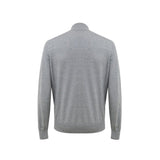 Gran Sasso Gray Cotton Cardigan