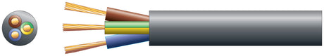 Mercury Mains Power Cable 3-Core 10A 1.0mm 100m Black 804.344UK