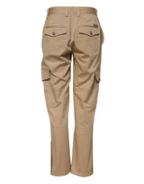 Dolce & Gabbana Beige Mid Waist Cargo Tapered Pants