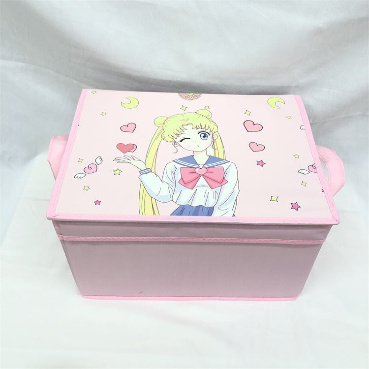 Cute Girl Drawer Organizer for Dorm Stationery Storage