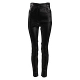Dolce & Gabbana Black Cotton Stretch Lurex Thread Skinny Pants