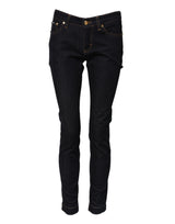 Dolce & Gabbana Blue Cotton PRETTY LowWaist Skinny Denim Jeans