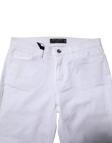 Dolce & Gabbana White GRACE Mid Waisted Skinny Denim Jeans