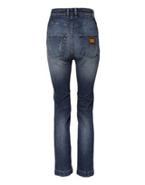 Dolce & Gabbana Blue Rhinestone Embellished Denim Jeans
