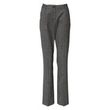 Dolce & Gabbana Gray Checkered High Waist Flared Pants