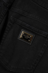 Dolce & Gabbana Black Boyfriend Cotton Flared Denim Jeans