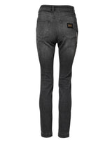 Dolce & Gabbana Dark Gray AUDREY Cotton Skinny Denim Jeans