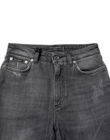 Dolce & Gabbana Dark Gray AUDREY Cotton Skinny Denim Jeans