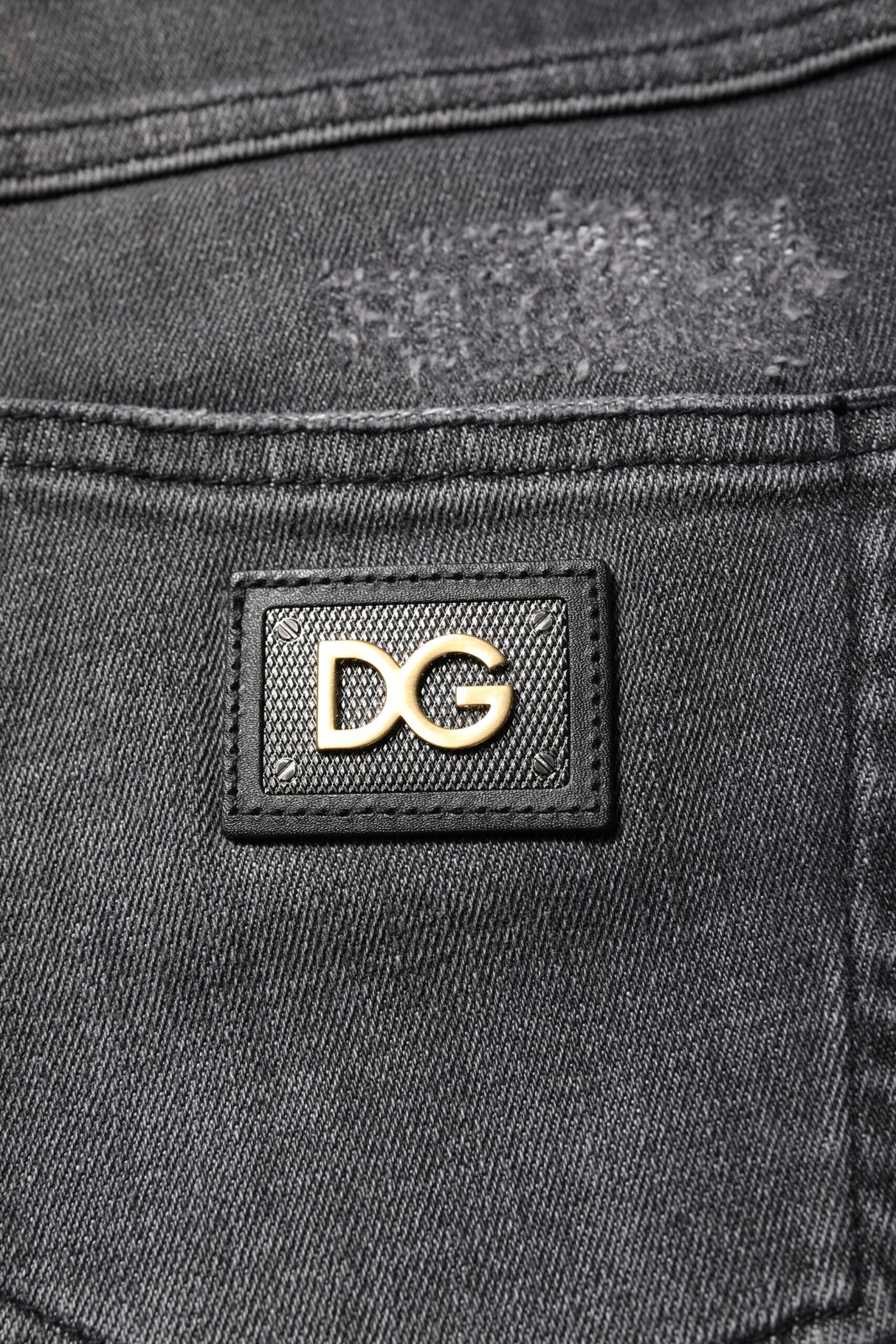 Dolce & Gabbana Dark Gray AUDREY Cotton Skinny Denim Jeans