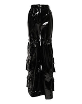 Dolce & Gabbana Black High Waist Cargo Bootcut Pants