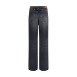 Kenzo Black Cotton Straight-Leg Jeans