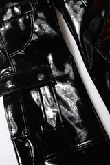 Dolce & Gabbana Black High Waist Cargo Bootcut Pants