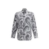 Etro Gray Cotton Pattern Shirt