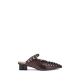 Ganni Brown Polyethylene Mules