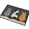 Kawaii Cat Welcome Mat - Absorbent Home Decor 15.7"x23.6"