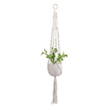Handwoven Cotton Rope Hanging Planter Basket